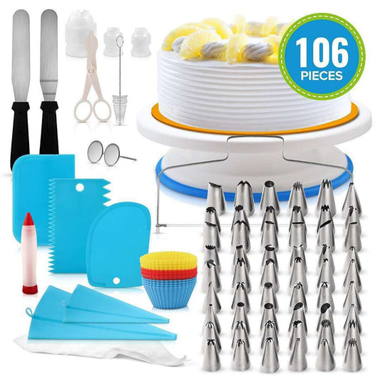 Kingwise Amazon trending new baking tools cake kit 106 pcs cake decorating tools set