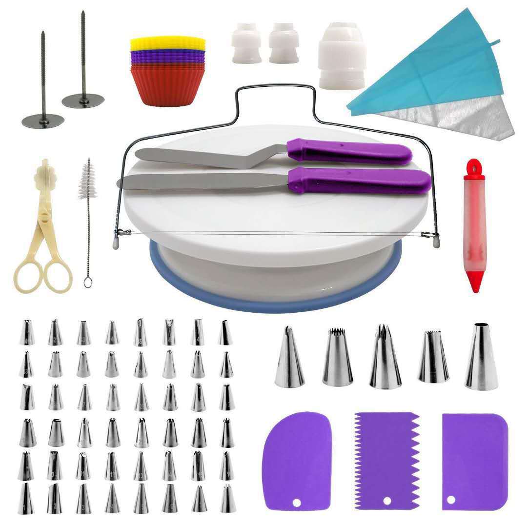 Kingwise Amazon trending new baking tools cake kit 106 pcs cake decorating tools set