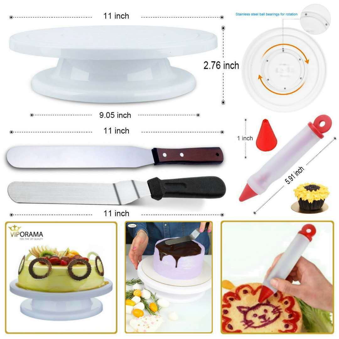 Kingwise baking tools russian piping tips set 73 Pcs cake turntable supplies decorating tools