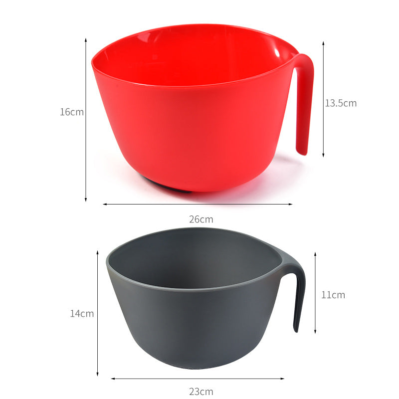 Washing Double Drain Basket Plastic Salad Mixing Nested Colander Bowl