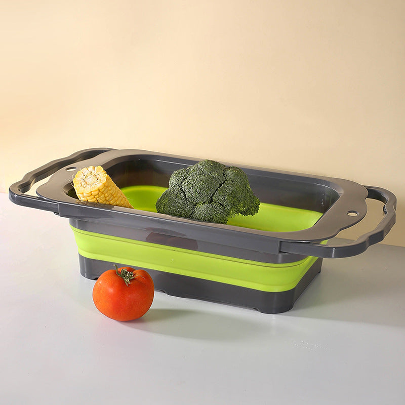 Kingwise silicone collapsible retractable colander colador de silicona collapsible sink colanders and strainers basket