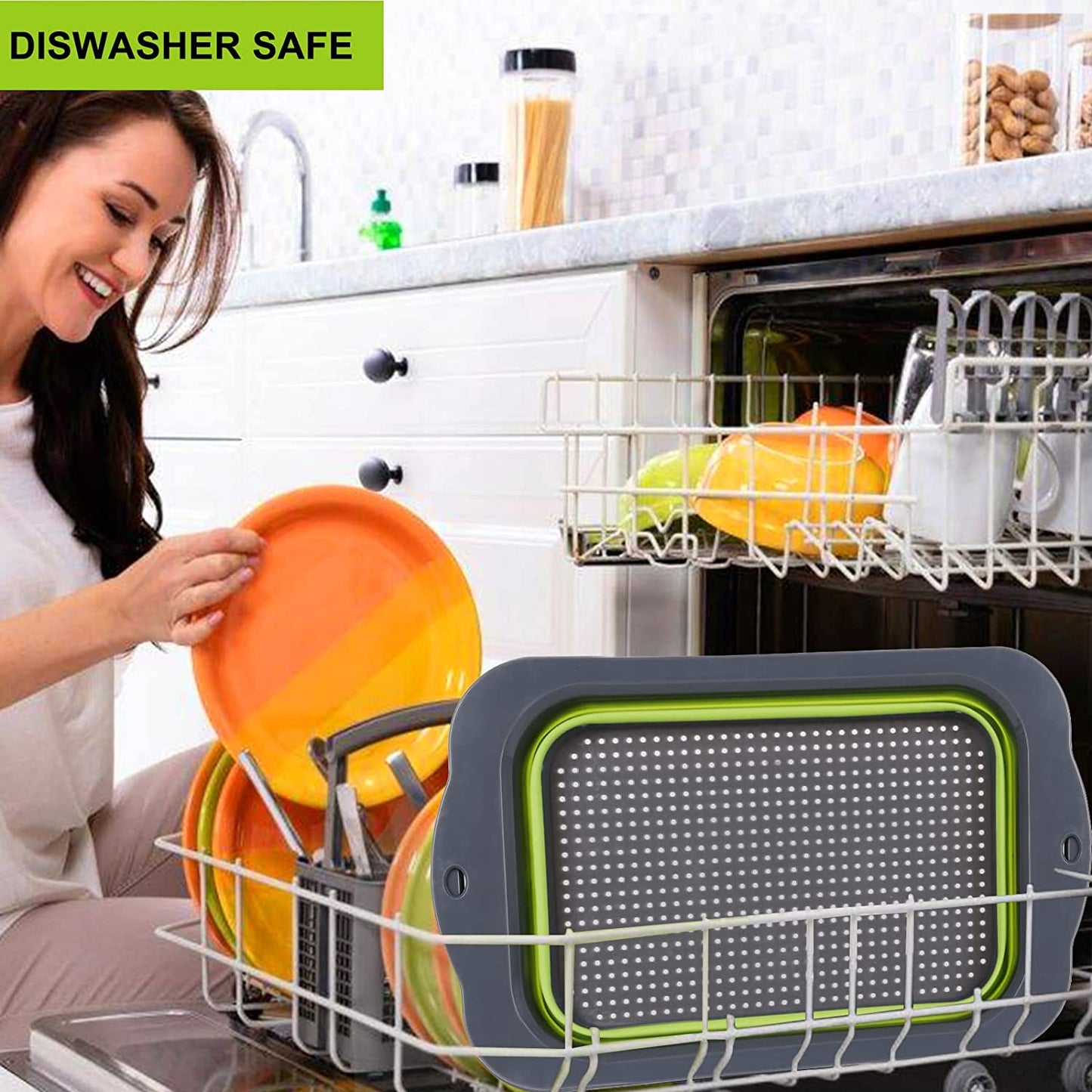 Kingwise silicone collapsible retractable colander colador de silicona collapsible sink colanders and strainers basket