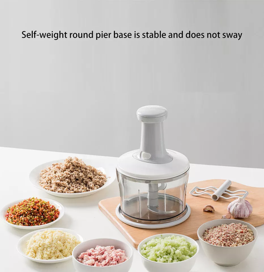 Kingwise Hand Held Salad Fruit Processor Multifunctional Manual Vegetable Chopper