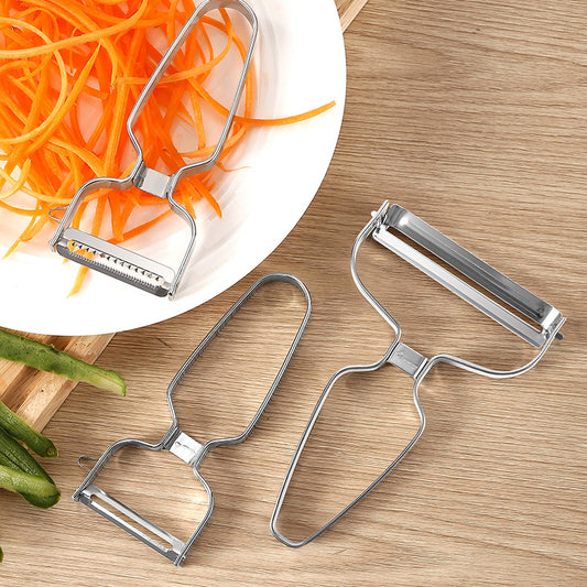 Kingwise Multi functional Fruit Vegetable Veggie Julienne Carrot Potato Stainless Steel Swivel Peeler