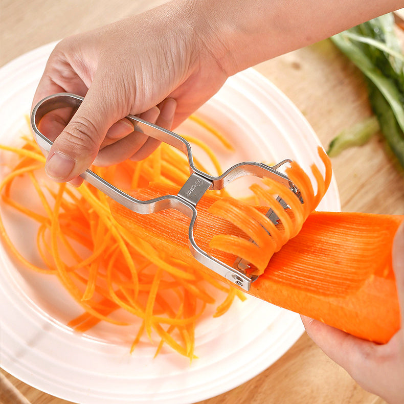 Kingwise Multi functional Fruit Vegetable Veggie Julienne Carrot Potato Stainless Steel Swivel Peeler