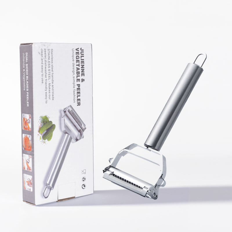 Kingwise Home Veggie Potato Peeler Slicer Stainless Steel Spiral Swivel Julienne Vegetable Peeler