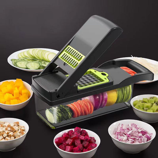 Kingwise Slice Mandoline Professional Manual Kitchen Vegetable Slicer Cutter with Container