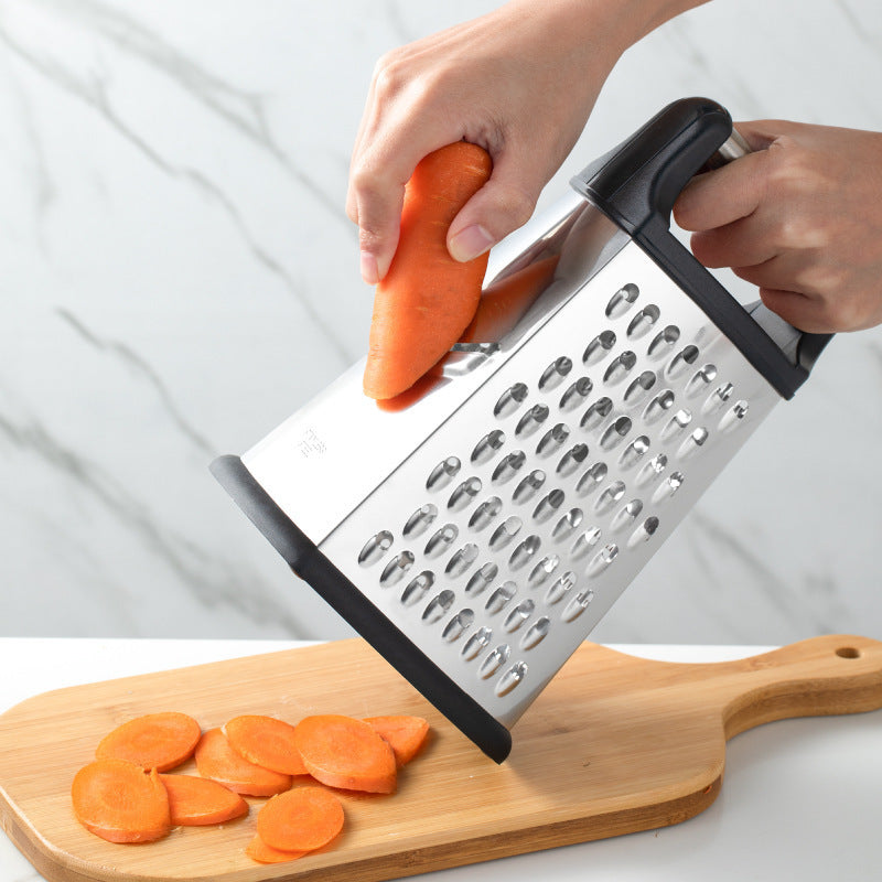 Kingwise multipurpose stainless steel manual grater for vegetables kitchen 4 in 1 vegetable cutter