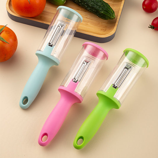 Kingwise new product ideas 2023 kitchen tools multifunctional food peeler potato vegetable peeler with storage box