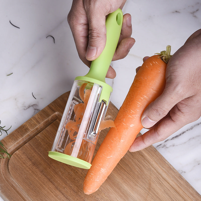 Kingwise new product ideas 2023 kitchen tools multifunctional food peeler potato vegetable peeler with storage box