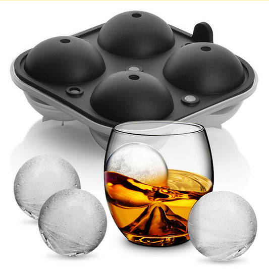 Kingwise wholesale reusable round 4 pack custom whiskey ice ball mold