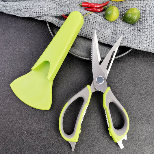 Vegetable Chicken Bone Meat Seafood Fish Cutting Heavy Duty Stainless Steel Magetic Kitchen Scissor