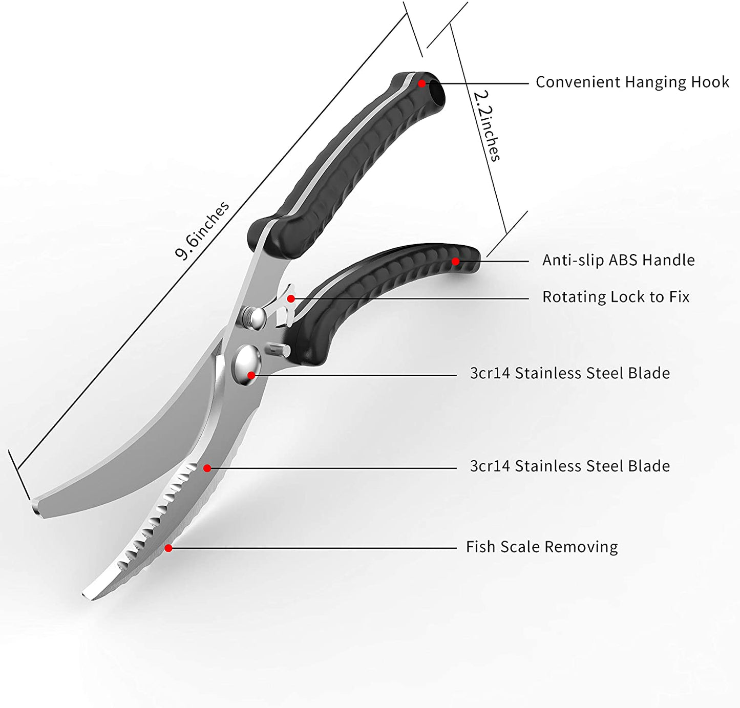 Multi functional Stainless Steel Heavy Duty Food Kitchen Bone Scissors