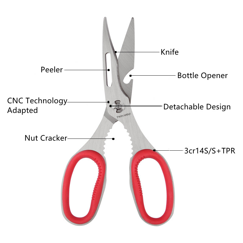 Kingwise Kitchen Shears with Sharp Blade