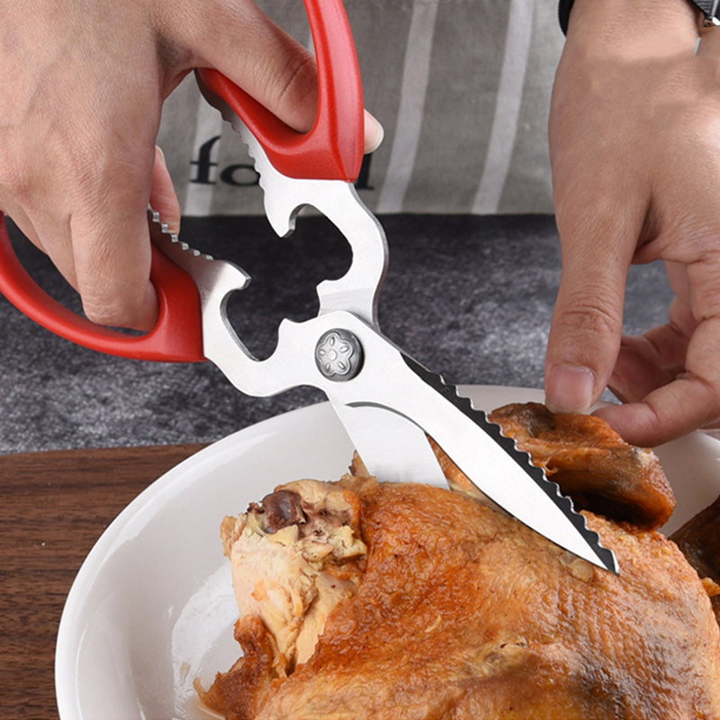 Heavy Duty Poultry Shear Multi Purpose Kitchen Scissors with Magnetic Holder