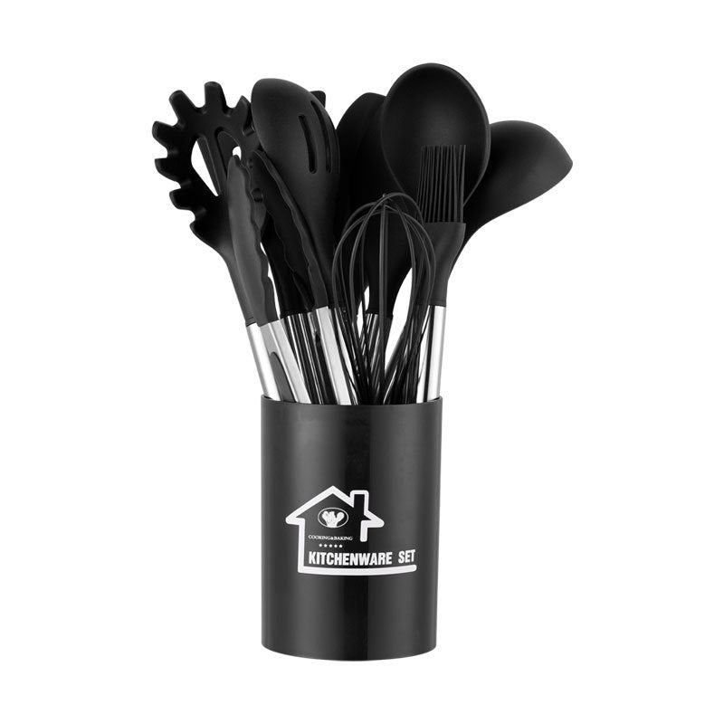 Kingwise Premium 12 Pcs Non Stick Cookware Silicone Kitchen Utensils Set with Holder