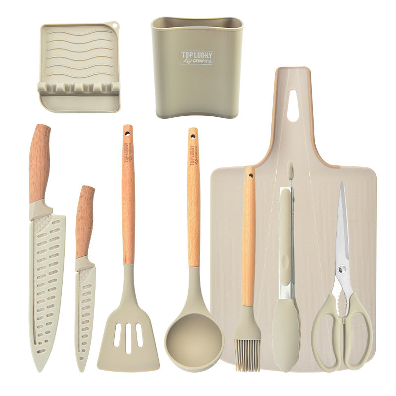 Kingwise custom house plastic unique kitchen utensils manufacturers silicone camping utensils