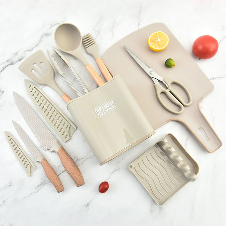 Kingwise custom house plastic unique kitchen utensils manufacturers silicone camping utensils