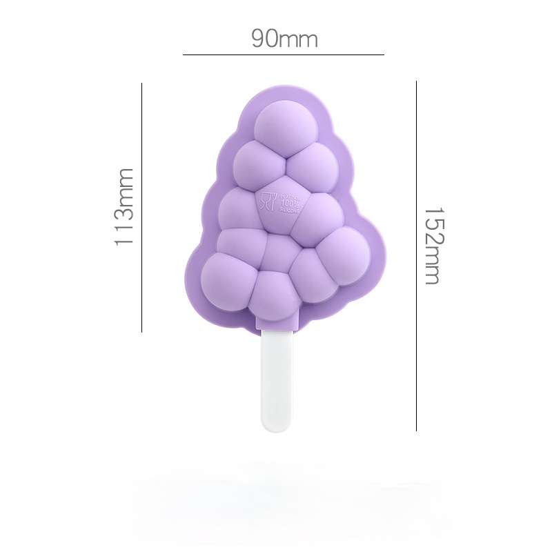 Kingwise Wholesale Cartoon Fruit Shape DIY Popsicle Silicone Mold