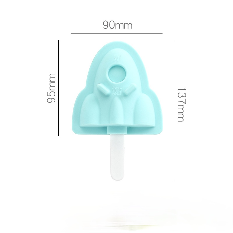 Kingwise Wholesale Cartoon Fruit Shape DIY Popsicle Silicone Mold