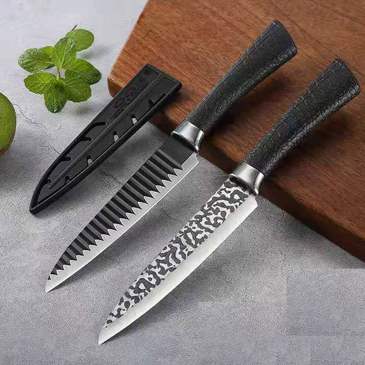 Kingwise Fruit Vegetables Knives with Plastic Handle