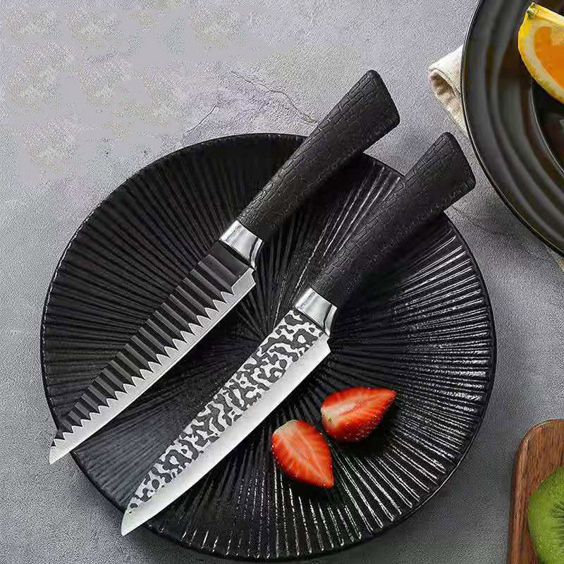 Kingwise Fruit Vegetables Knives with Plastic Handle