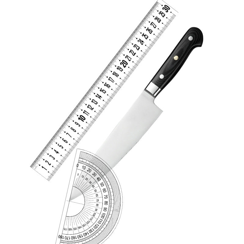 Kingwise Stainless Steel Blank Blade 8 inch Chef Knife with Pakka Wood Handle