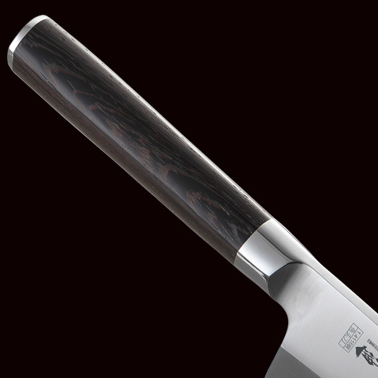 Stainless Steel Sliced Salman Fish Sushi Sashimi Chef Knife with Wood Handle