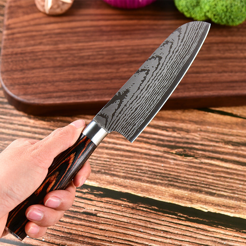 6 Pieces German Damascus Steel Chef Knife Sets Japanese Kitchen Knives