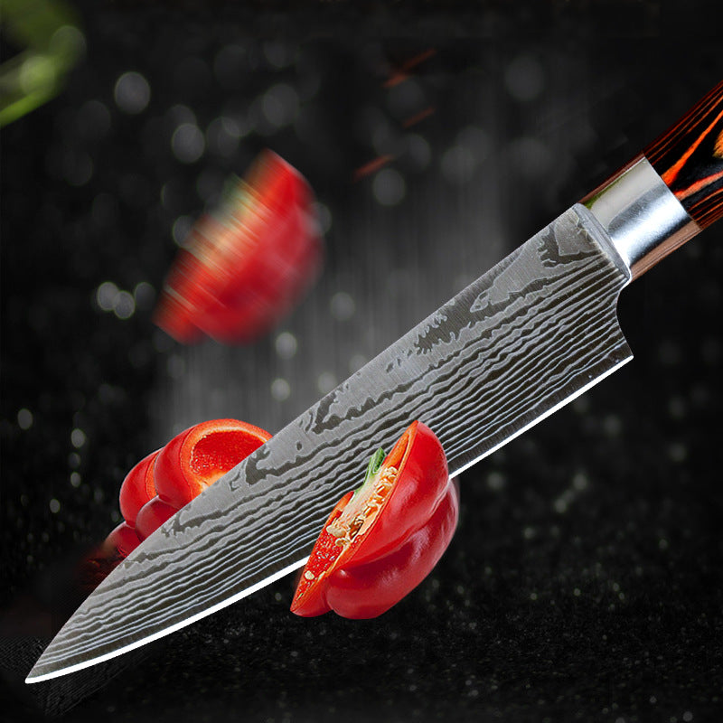 6 Pieces German Damascus Steel Chef Knife Sets Japanese Kitchen Knives